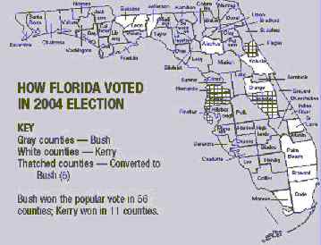 2004 Florida Vote Map.jpg (13696 bytes)